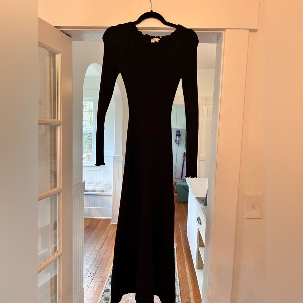 DISSH Form Fitting Sweater Dress in Black